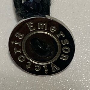 Victoria Emerson Black and purple and Silver Cuff Links